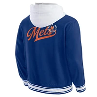 Veste à capuche boutons-pression pour homme de la collection Darius Rucker par Fanatics Royal New York Mets