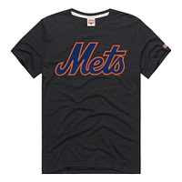 Men's Homage  Charcoal New York Mets Hyper Local Tri-Blend T-Shirt