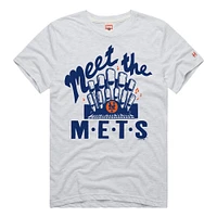 Men's Homage  White New York Mets Hyper Local Tri-Blend T-Shirt
