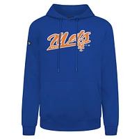 Men's Levelwear  Royal New York Mets Podium Fleece Pullover Hoodie