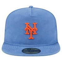 Casquette ajustée New Era 59FIFTY bleue York Mets Championship Side Flag pour homme