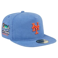 Casquette ajustée New Era 59FIFTY bleue York Mets Championship Side Flag pour homme