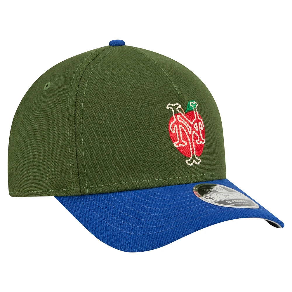 Men's New Era Dark Green New York Mets City Feature 9FORTY A-Frame Adjustable Hat