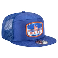 Men's New Era  Royal New York Mets Split Panel 9FIFTY Trucker Snapback