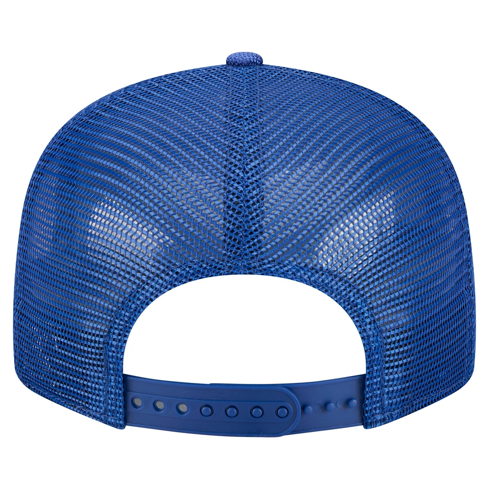 Men's New Era  Royal New York Mets Split Panel 9FIFTY Trucker Snapback