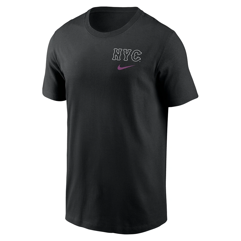 T-shirt Nike noir New York Mets 2025 City Connect pour homme