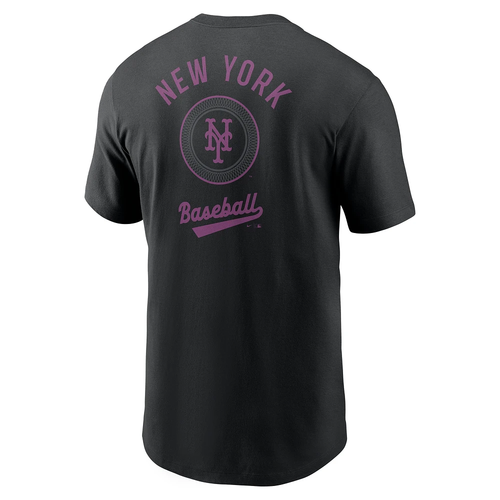 T-shirt Nike noir New York Mets 2025 City Connect pour homme
