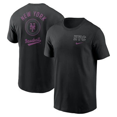 T-shirt Nike noir New York Mets 2025 City Connect pour homme