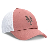 Men's Nike Pink/White New York Mets Club Power Mesh Trucker Adjustable Hat