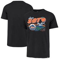 T-shirt graphique noir pour homme Juan Soto '47 des New York Mets