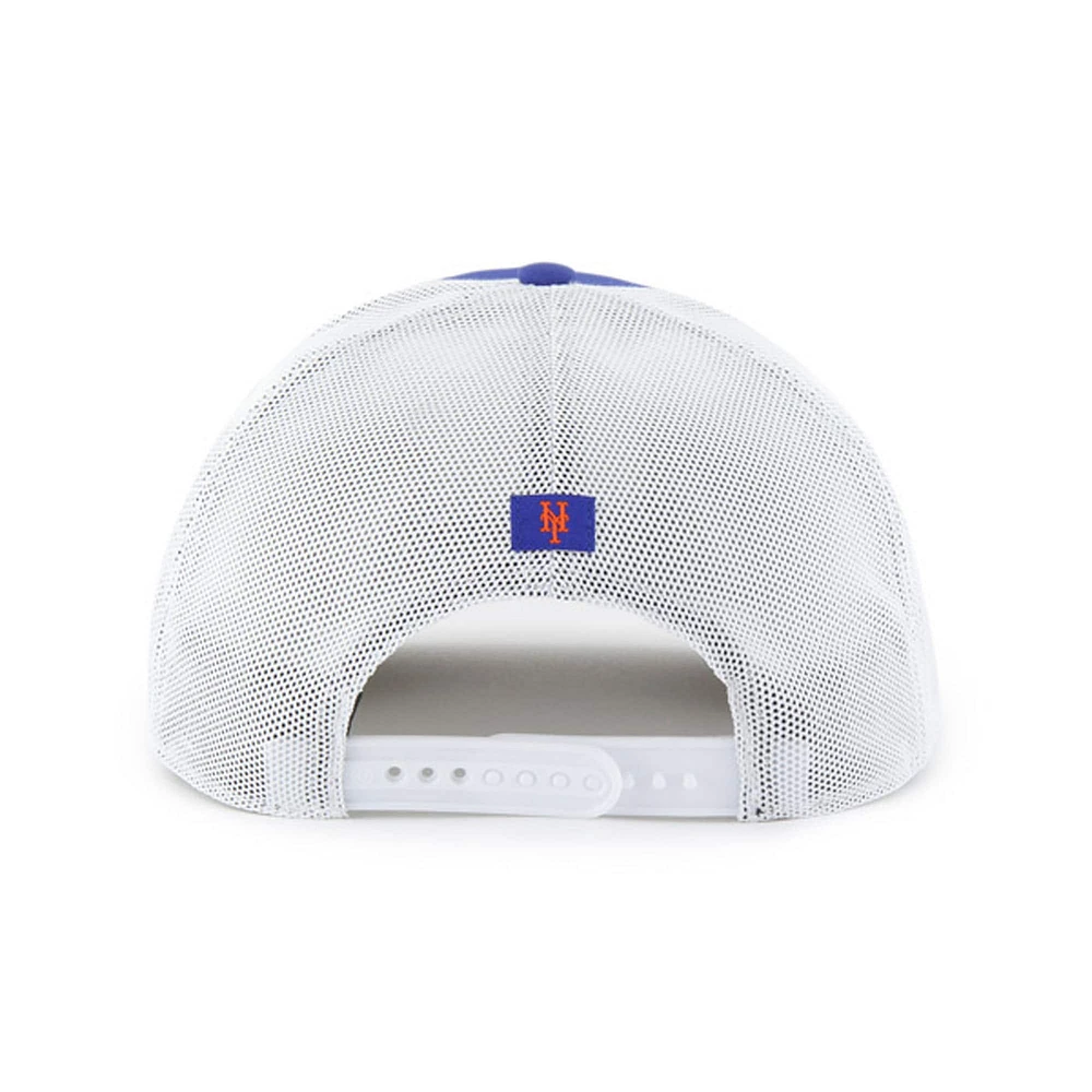 Men's '47 Royal/White New York Mets Scratch Adjustable Trucker Hat