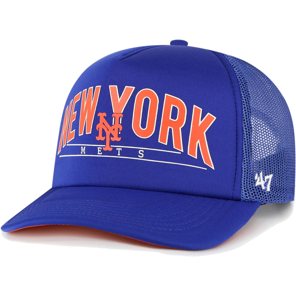 Casquette Snapback en mousse pour homme '47 Royal New York Mets Backhaul