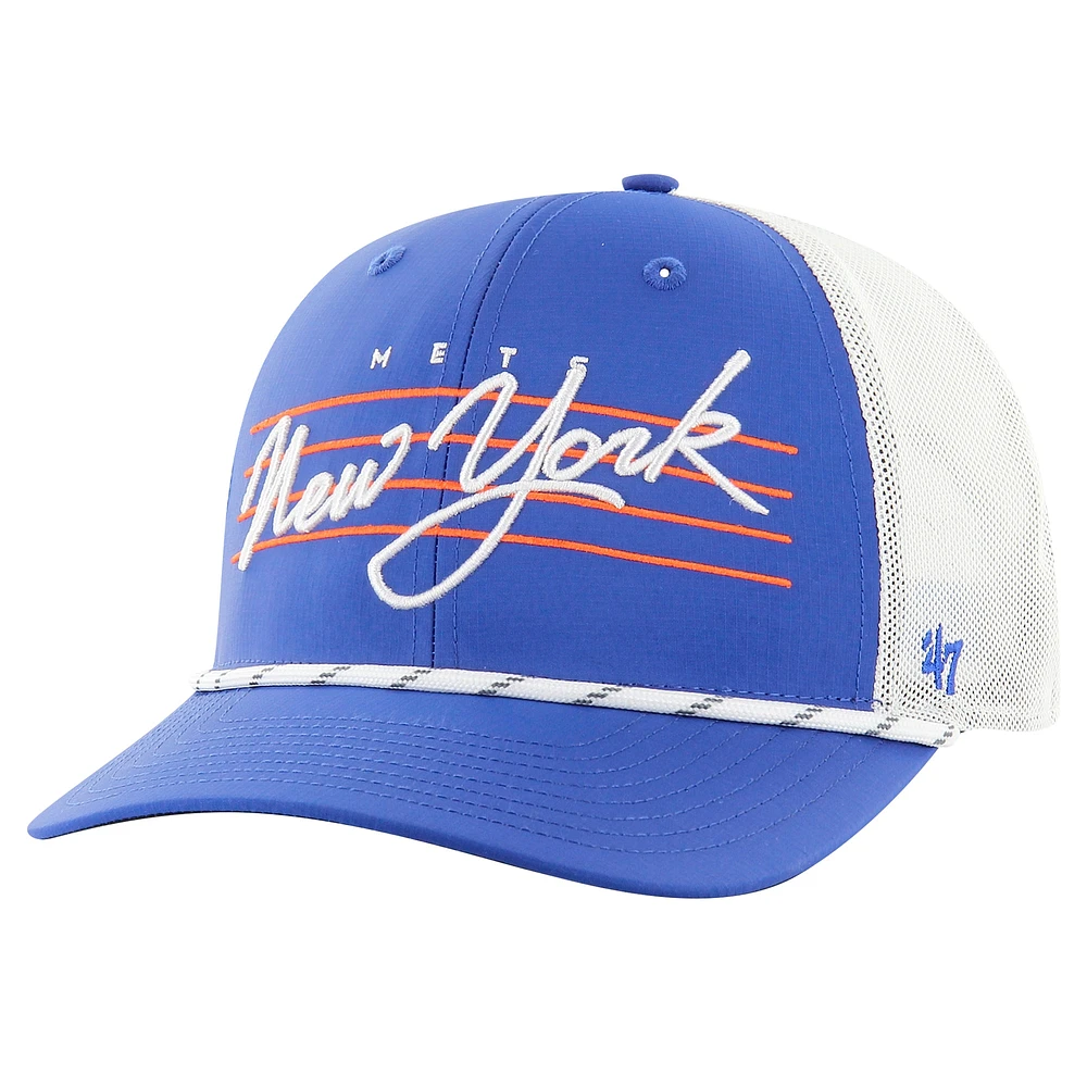 Men's '47 Royal New York Mets Downburst Trucker Adjustable Hat