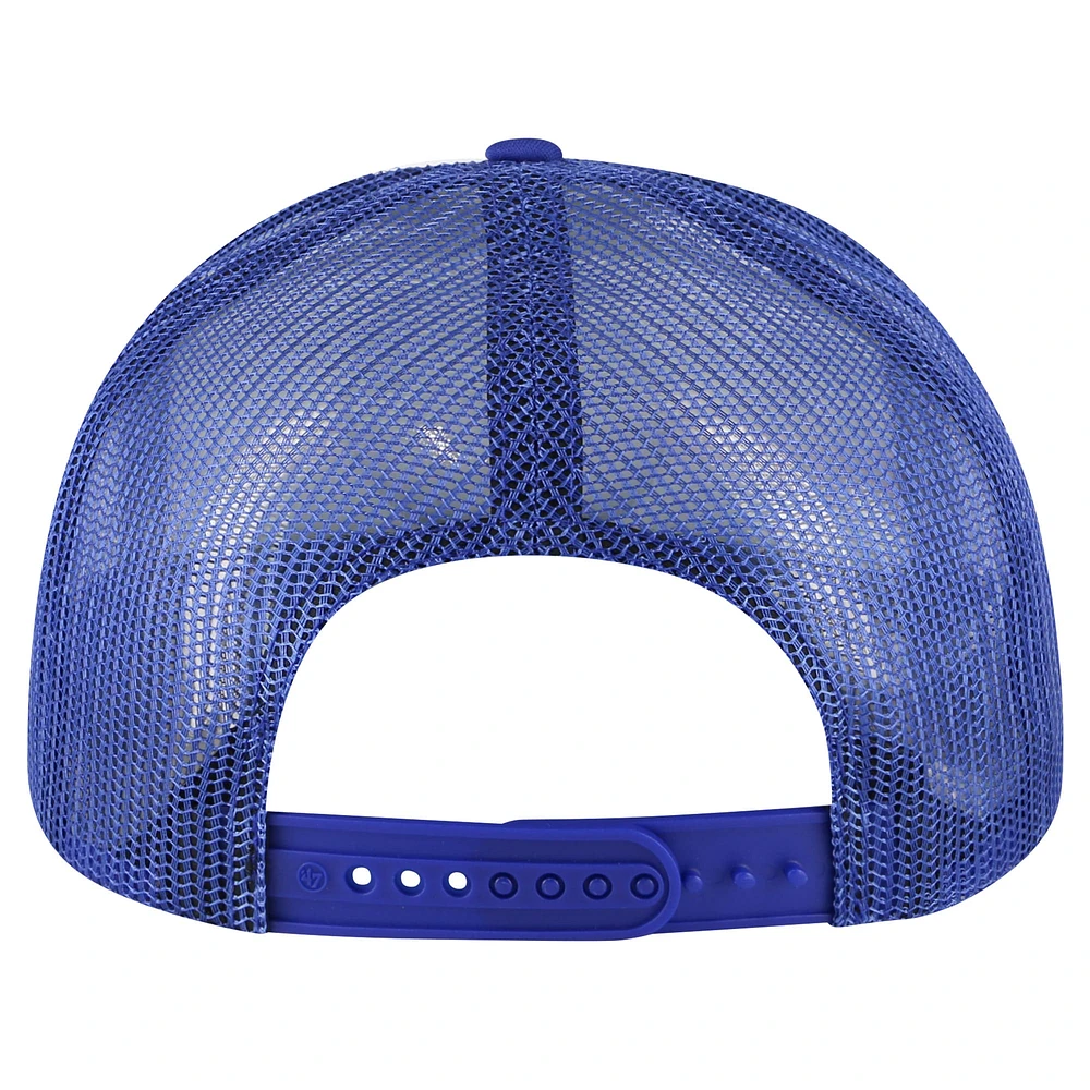 Casquette réglable de camionneur en mousse '47 Royal New York Mets Retro Region pour hommes