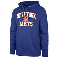 Men's '47  Royal New York Mets Velocity Headline Pullover Hoodie