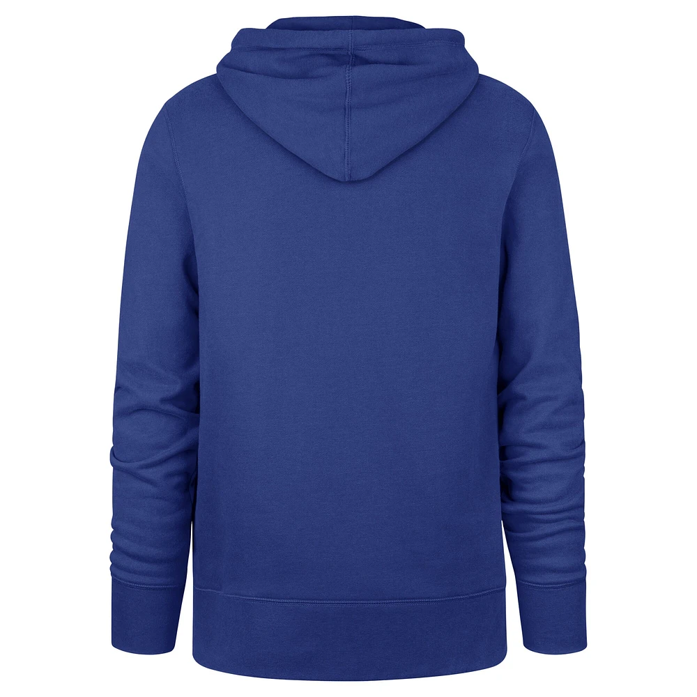 Men's '47  Royal New York Mets Velocity Headline Pullover Hoodie
