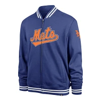 Men's '47 Royal New York Mets Wax Pack Pro Camden Full-Zip Track Jacket