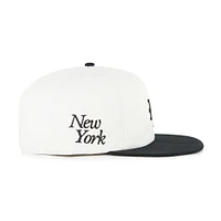Casquette snapback blanche/noire pour homme des Mets de New York, modèle 1947