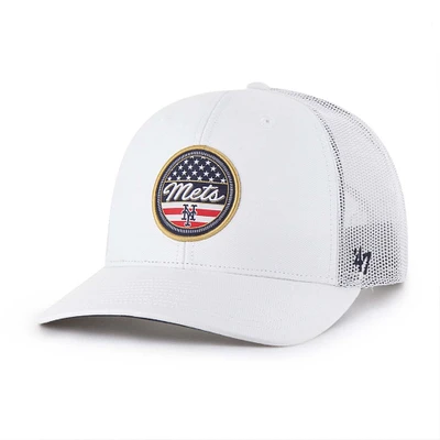 Men's '47 White New York Mets Homage Adjustable Trucker Hat