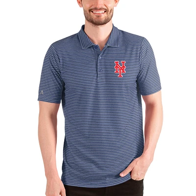 Men's Antigua Heathered Royal/White New York Mets Esteem Polo
