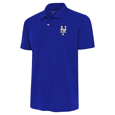 Men's Antigua Royal New York Mets Metallic Tribute Polo