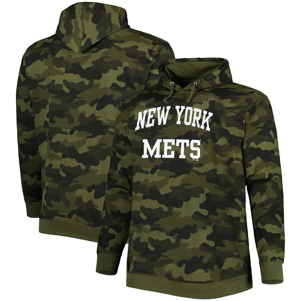 Men's Camo New York Mets Allover Print Pullover Hoodie