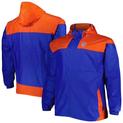 Men's Columbia Royal New York Mets Flash Forward Challenger Omni-Shade Full-Zip Windbreaker