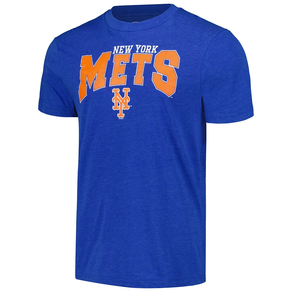 Ensemble de nuit T-shirt et pantalon Concepts Sport Charcoal/Royal New York Mets Meter pour hommes