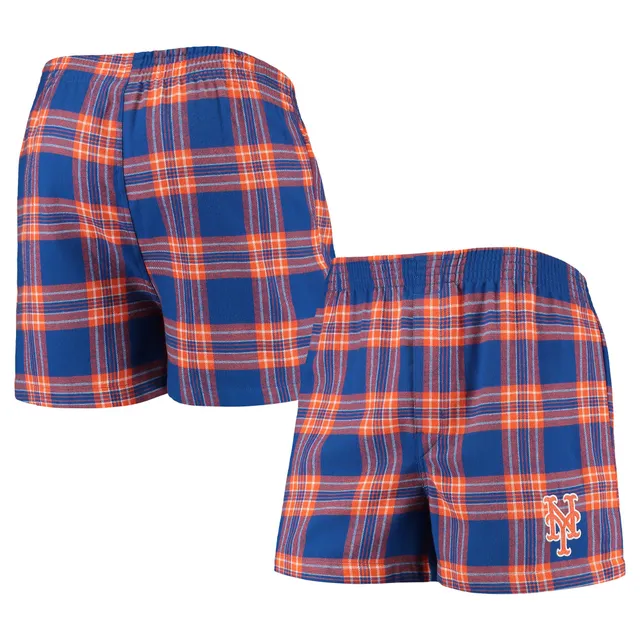 Men's Houston Astros Concepts Sport Navy/Orange Ledger Flannel Boxers