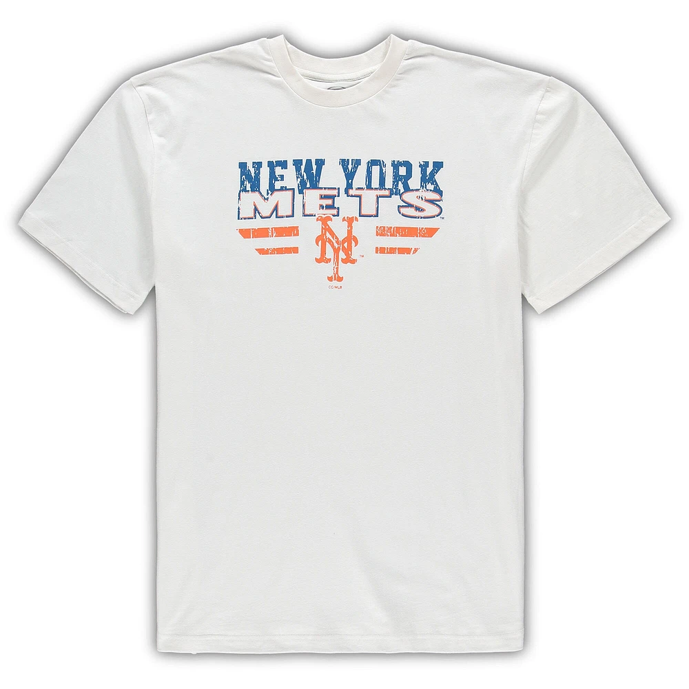 Men's Concepts Sport White/Royal New York Mets Big & Tall Pinstripe Sleep Set