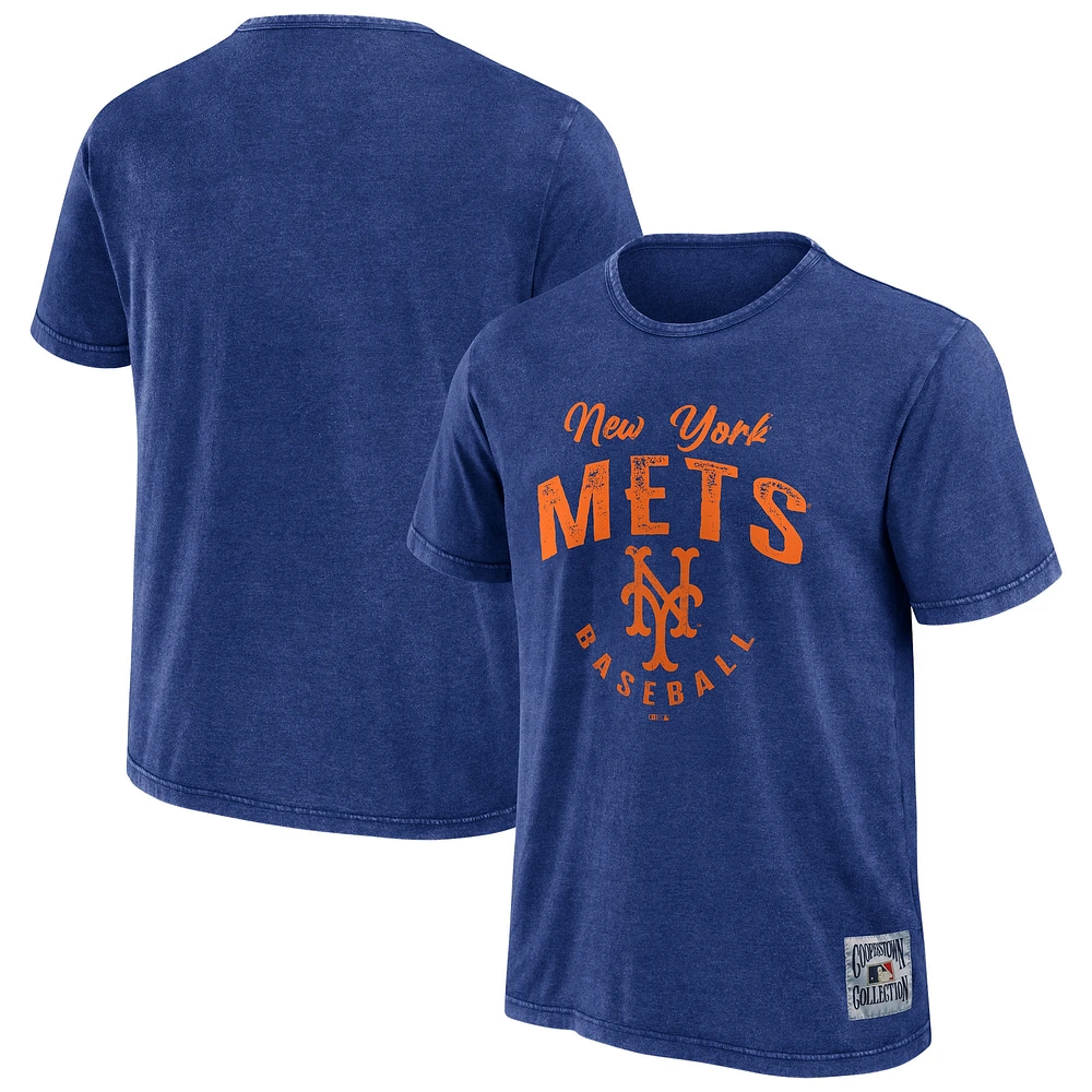 Collection Darius Rucker pour hommes par Fanatics Royal New York Mets Cooperstown T-shirt délavé