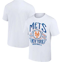 Men's Darius Rucker Collection by Fanatics White New York Mets Distressed Rock T-Shirt