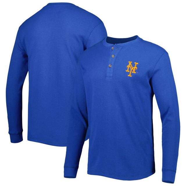 T-shirt à manches longues Royal Maverick des Dunbrooke New York Mets pour homme