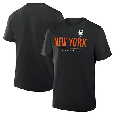 Men's Fanatics Black New York Mets Color Pop Legacy Clubhouse T-Shirt