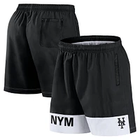 Men's Fanatics Black New York Mets Elements Swim Shorts