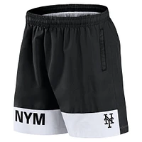 Short de bain noir pour homme Fanatics New York Mets Elements