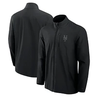Veste zippée intégrale noire Fanatics Front Office des New York Mets pour homme