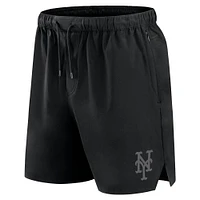 Men's Fanatics Black New York Mets Front Office Micro Tonal Shorts