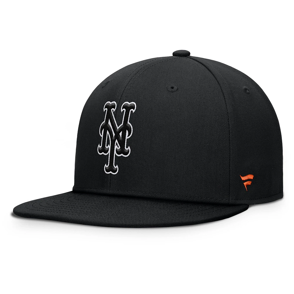 Men's Fanatics Black New York Mets Walk-Off Bullpen Snapback Hat