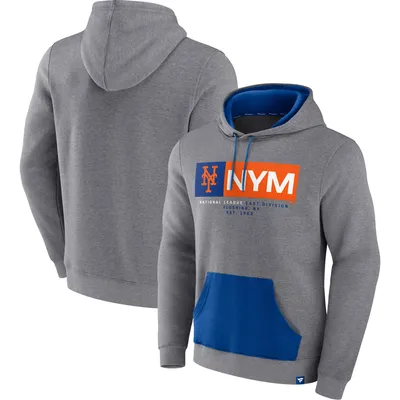 New York Mets Nike Full-Zip Hoodie - Heathered Gray