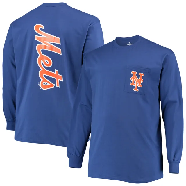 Men's Fanatics Branded Royal New York Giants Big & Tall City Long Sleeve  T-Shirt