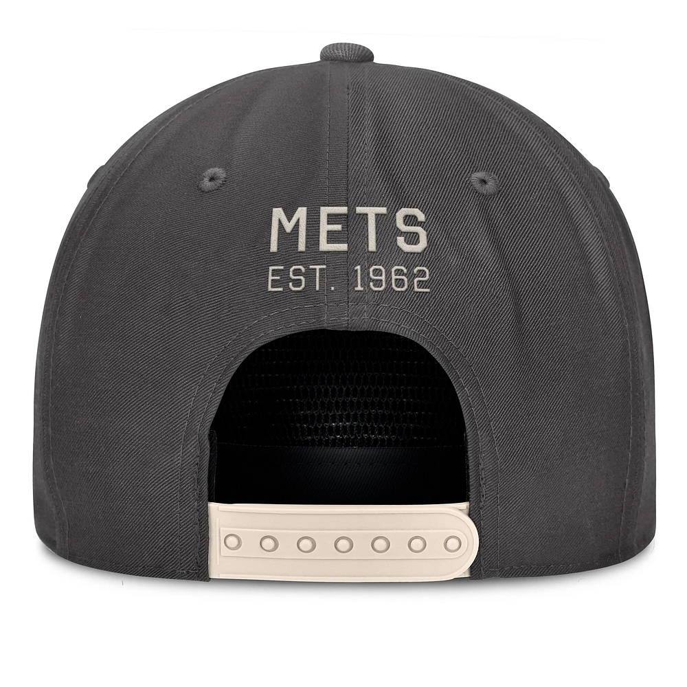 Men's Fanatics Charcoal New York Mets Closer Adjustable Hat