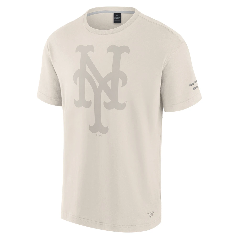 Men's Fanatics Cream New York Mets Elements Iconic T-Shirt