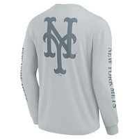 Men's Fanatics  Gray New York Mets Elements Strive Long Sleeve T-Shirt