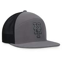 Casquette ajustable Fairweather pour hommes de la marque Fanatics, gris, des New York Mets