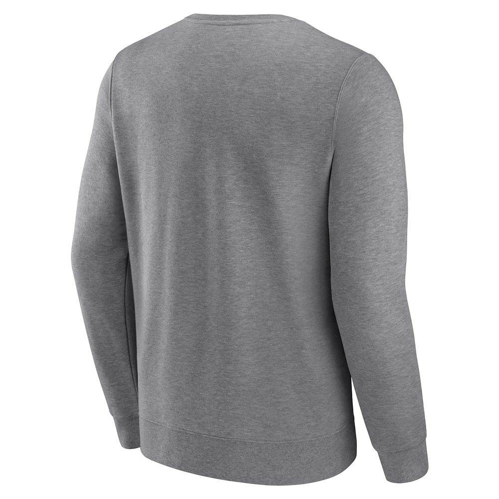 Sweatshirt à capuche Fanatics Heather Grey New York Mets Simplicity pour hommes