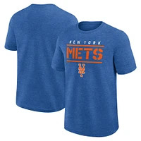 T-shirt Fanatics Heather Royal pour homme, modèle haut de gamme des Mets New York