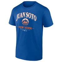 Men's  Fanatics Juan Soto Royal New York Mets Arched Wordmark T-Shirt