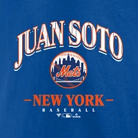 Men's  Fanatics Juan Soto Royal New York Mets Arched Wordmark T-Shirt