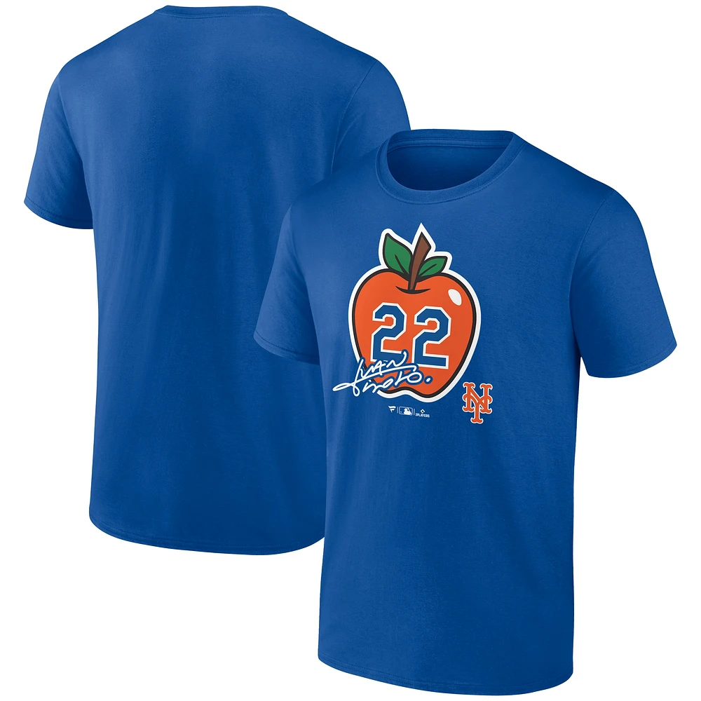 T-shirt Fanatics pour hommes Juan Soto Royal New York Mets avec numéro de joueur